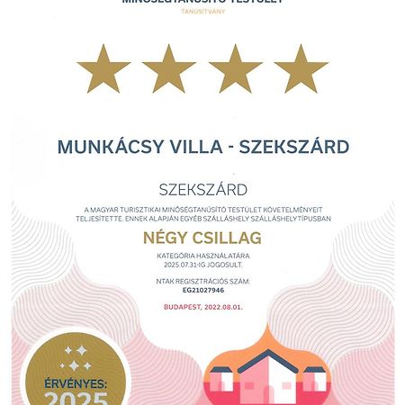 Munkacsy Villa - Szekszárd מראה חיצוני תמונה